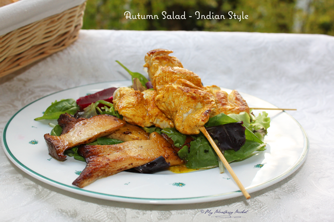 photo of autumn salad - Indian style