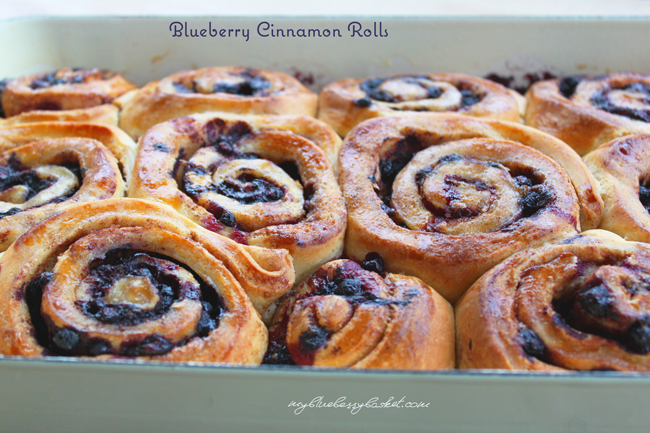 photo of blueberry cinnamon rolls