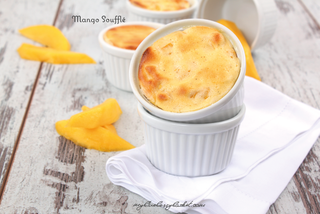 photo of mango soufflé