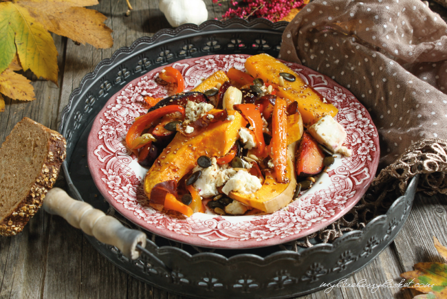 photo butternut squash salad with feta