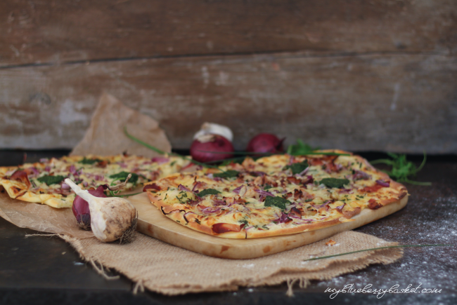 photo tarte flambee