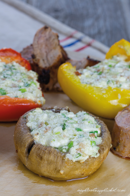 photo grilled vegetables with feta