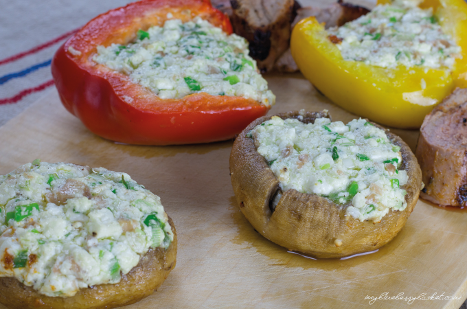 photo grilled vegetables with feta