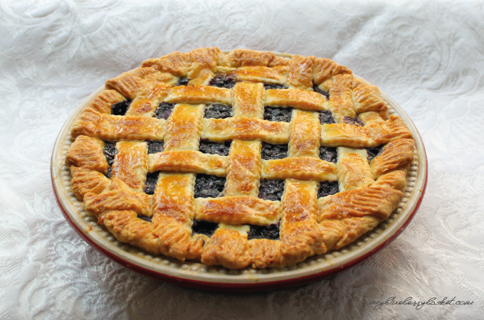 photo blueberry pie