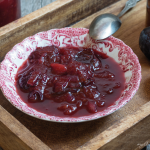 photo plum and pear chutney