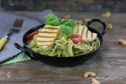 Foto Spaghetti mit Avocado-Cashew Pesto