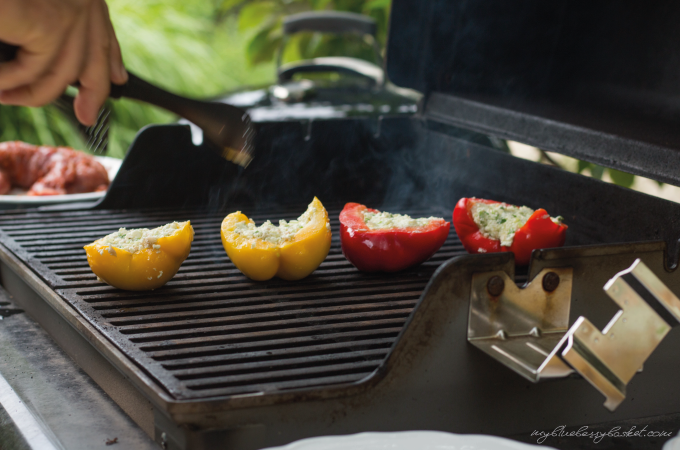 Foto Gegrilltes Gemüse mit Feta